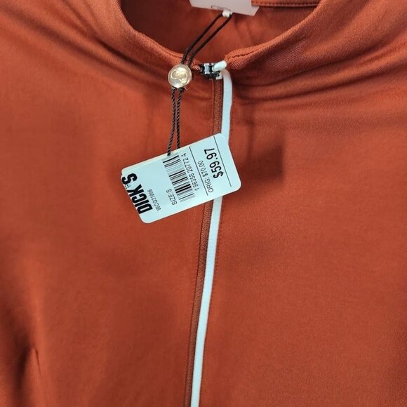 CALIA‎ Women’s Two Tone Long Sleeve 1/2 Zip Golf Shirt in Orange - Size Small - Picture 4 of 7